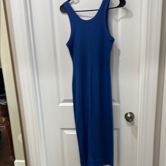 Everlane Royal Blue Ribbed Tank Midi Dress - Picture 4 of 4